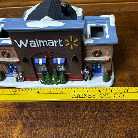 Walmart Village Collection 2018 Christmas Store Ceramic Light Up Decoration 12x7 - Picture 6 of 12
